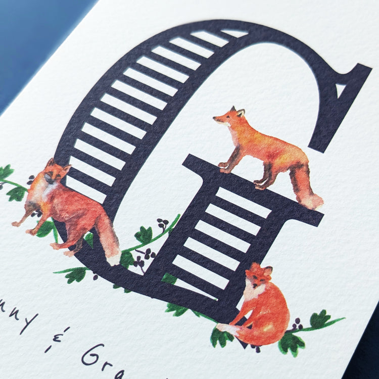 Monogram cards