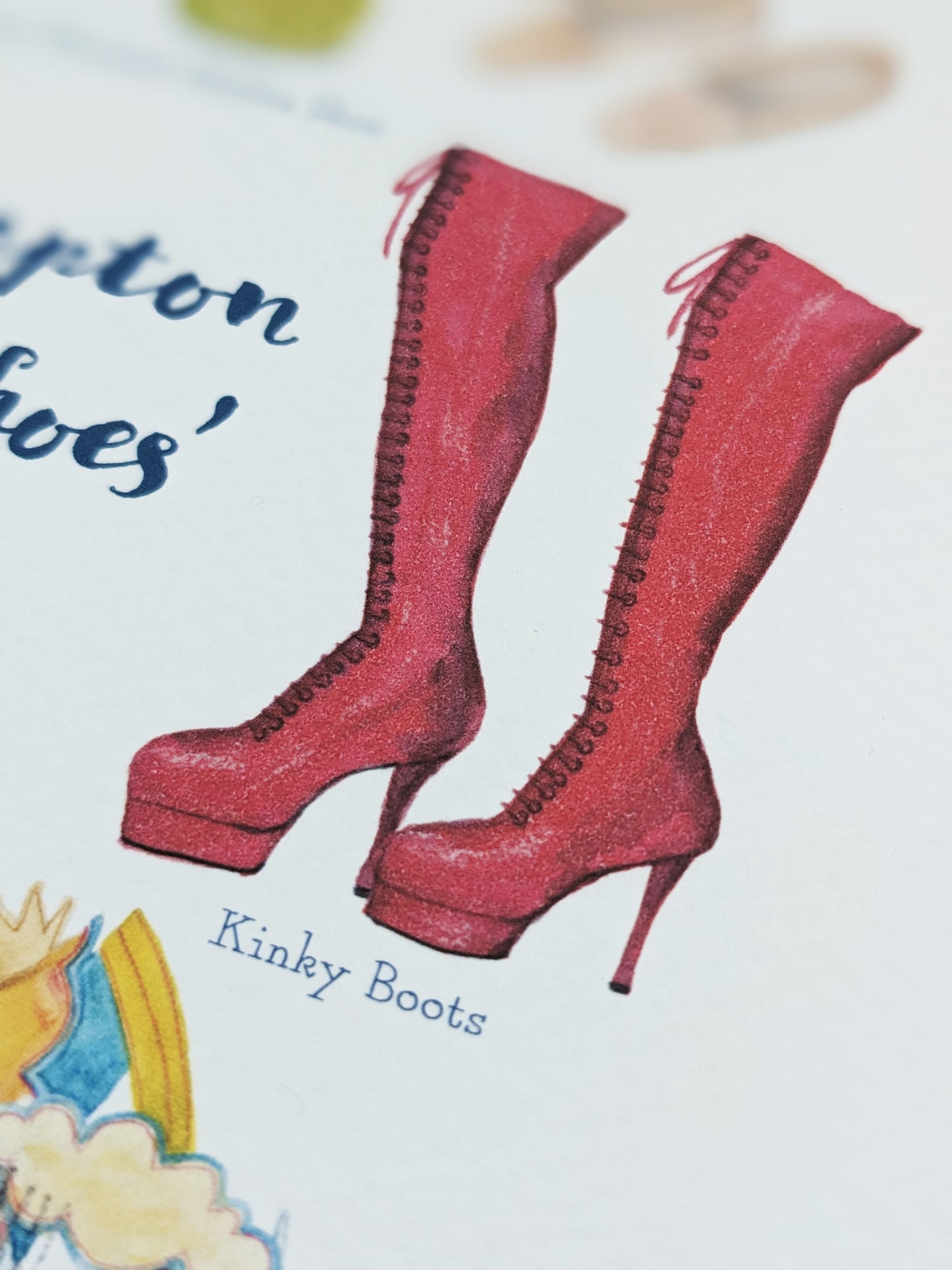 Watercolour Art Print - Northampton Museum- Town of Shoes