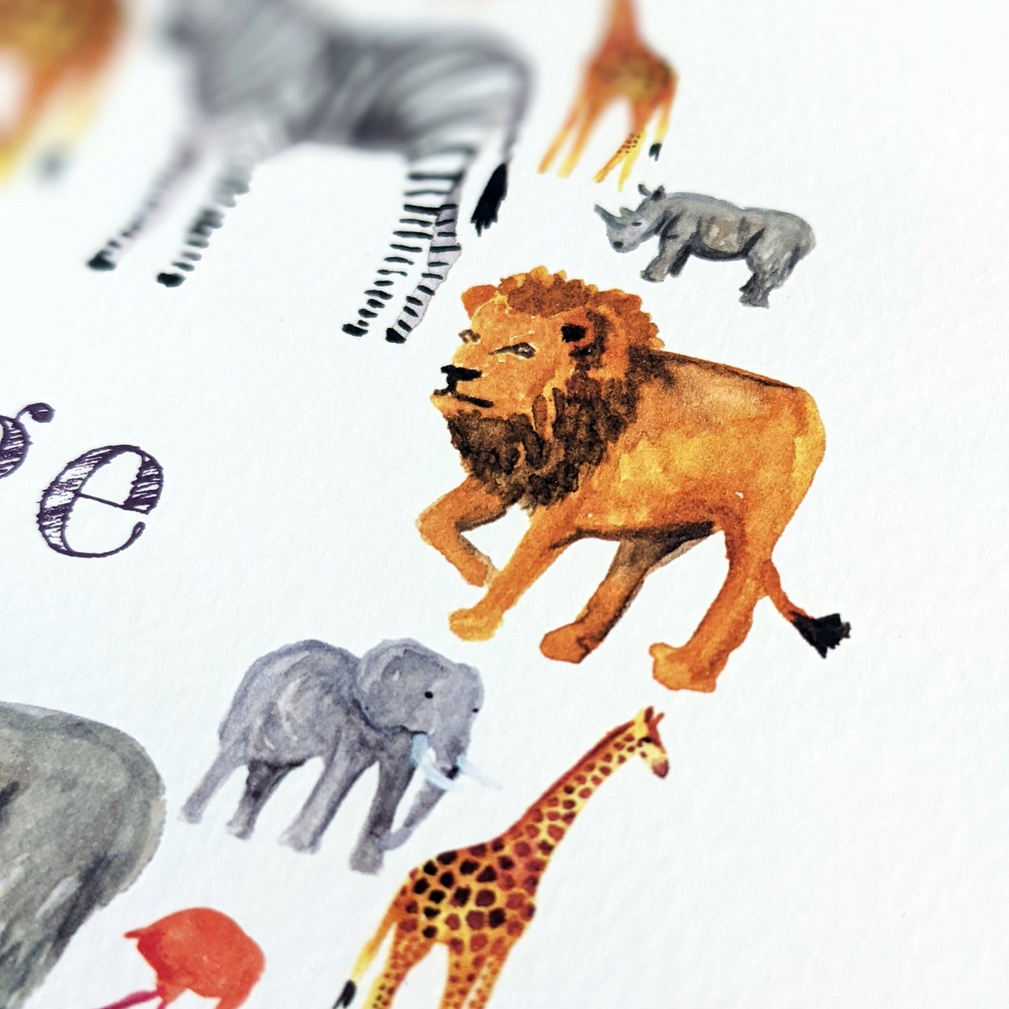Greetings card - African Safari - Happy Birthday
