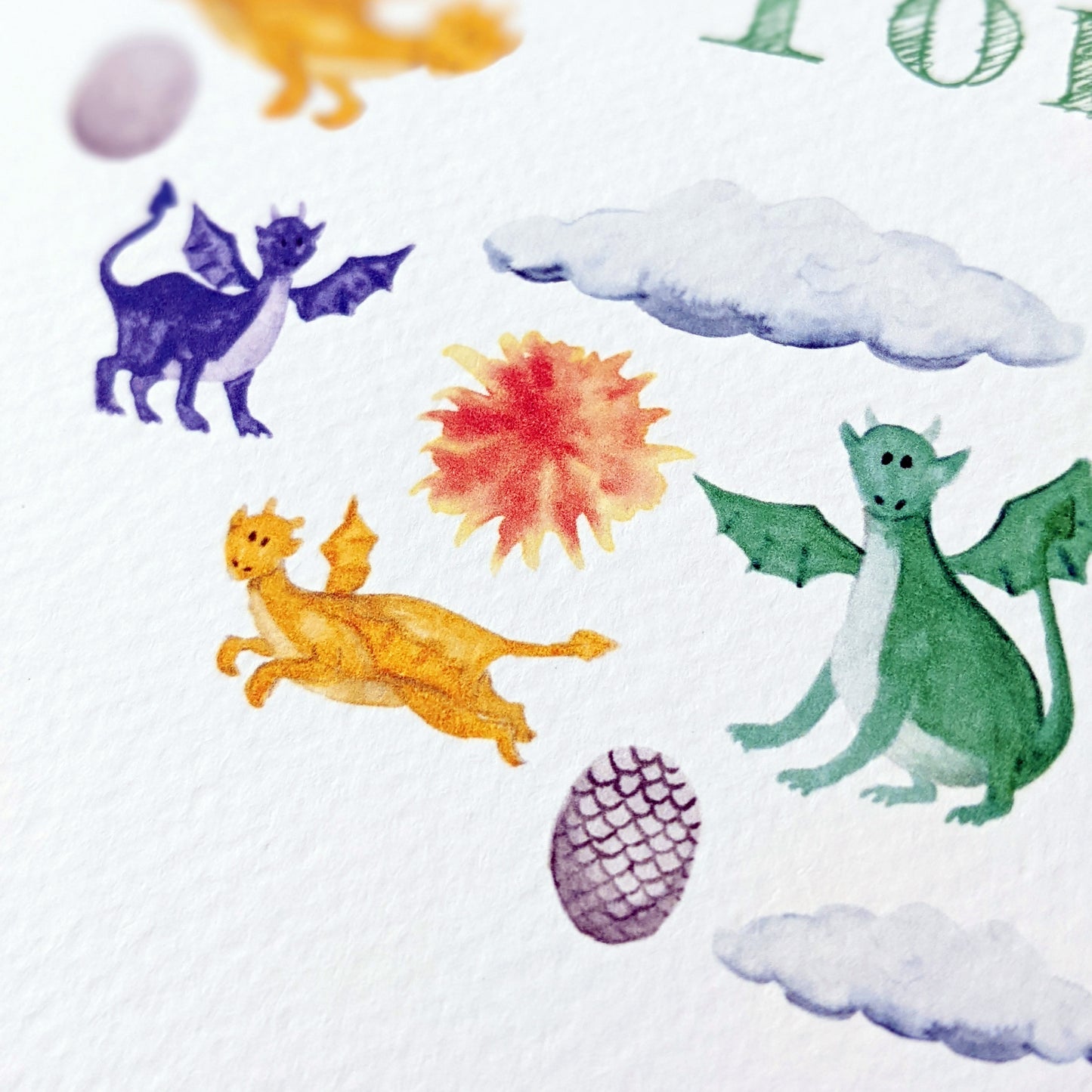 Personalised Greetings Card - Daring Dragons