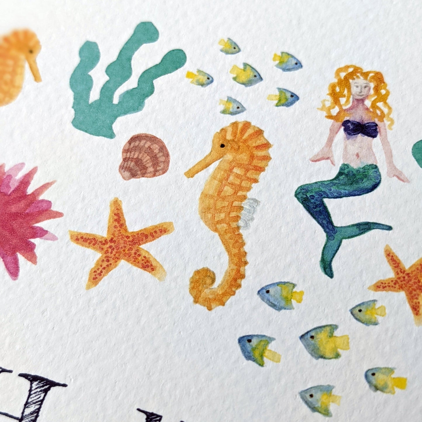Personalised Greetings Card - Mermaid Lagoon