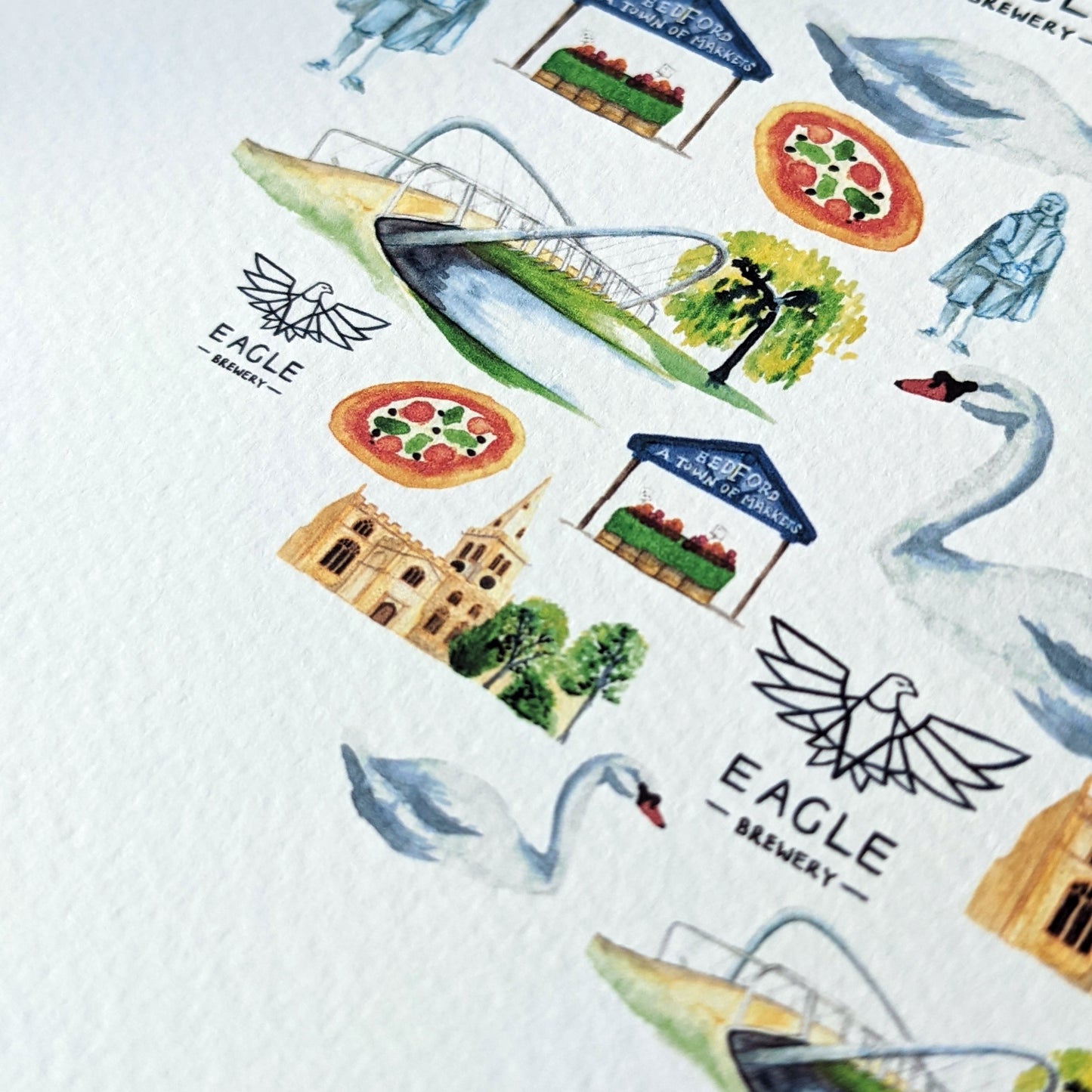 Greetings card - A Local Collection - Bedford Mixed Pack of 5