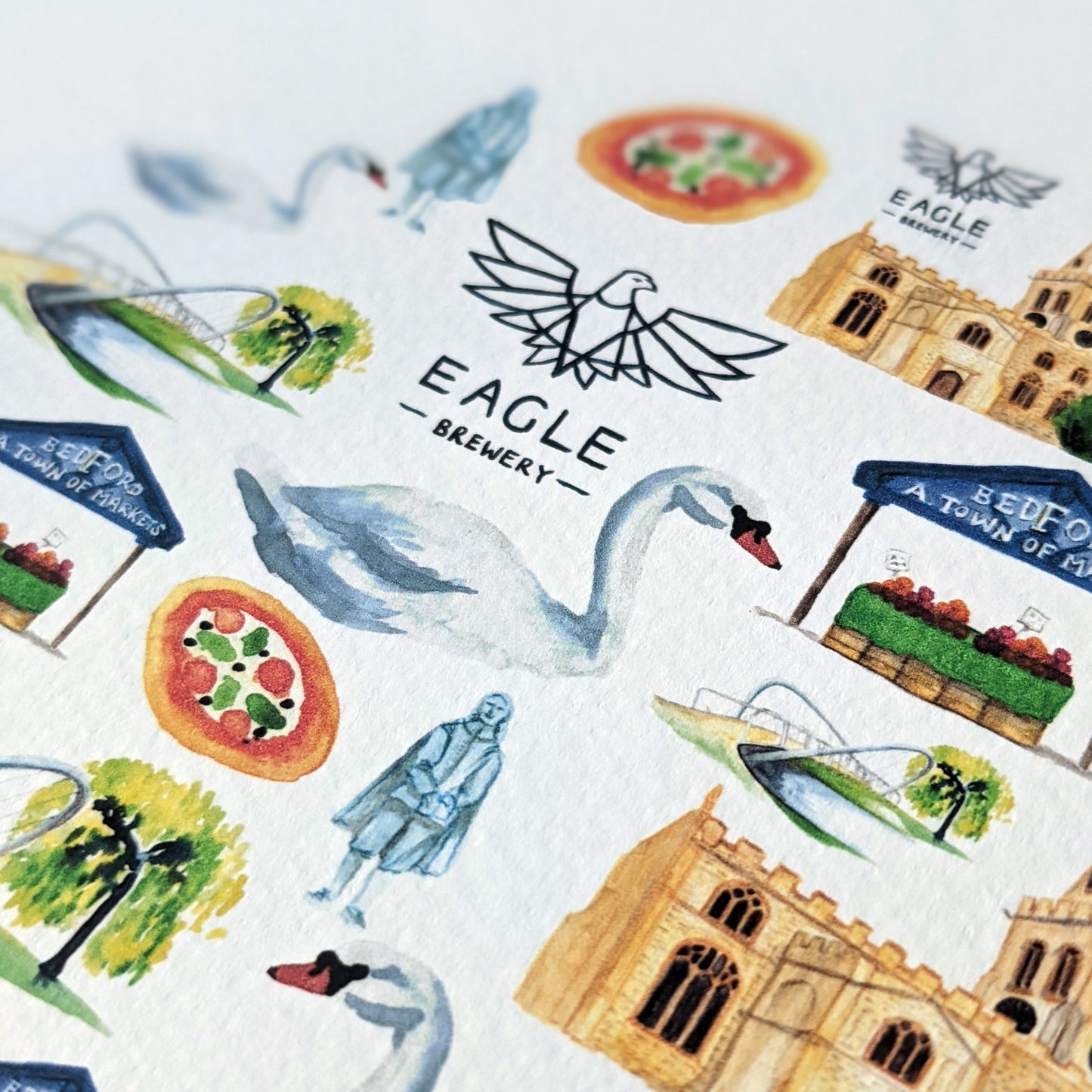 Greetings card - A Local Collection - Bedford Mixed Pack of 5