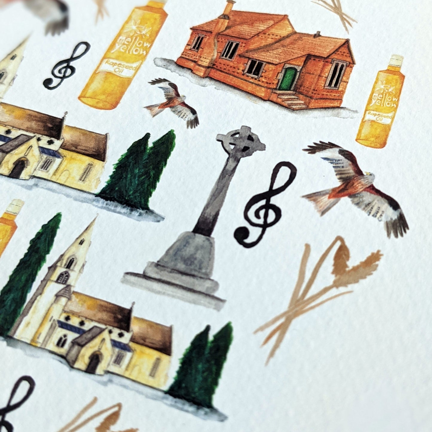 Greetings card - A Local Collection - Hargrave Pack of 5