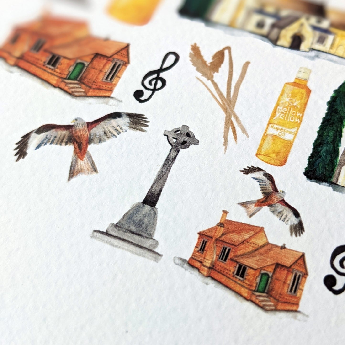 Greetings card - A Local Collection - Hargrave Pack of 5