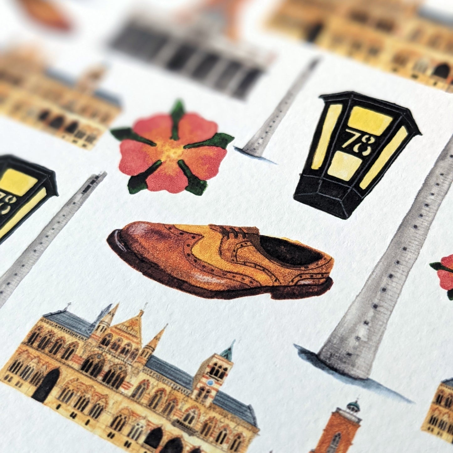 Greetings card - A Local Collection - Northampton Pack of 5