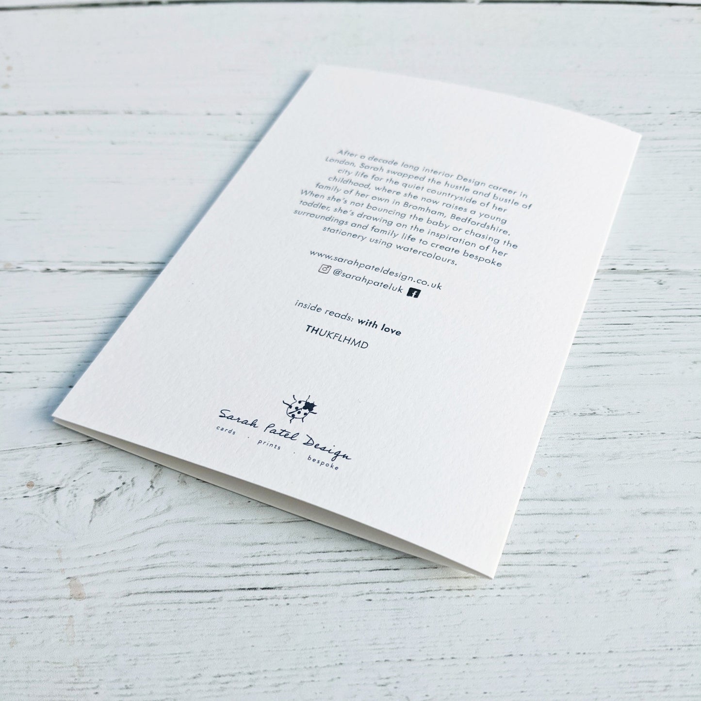 Greetings card - Sweet Pea - Happy Birthday