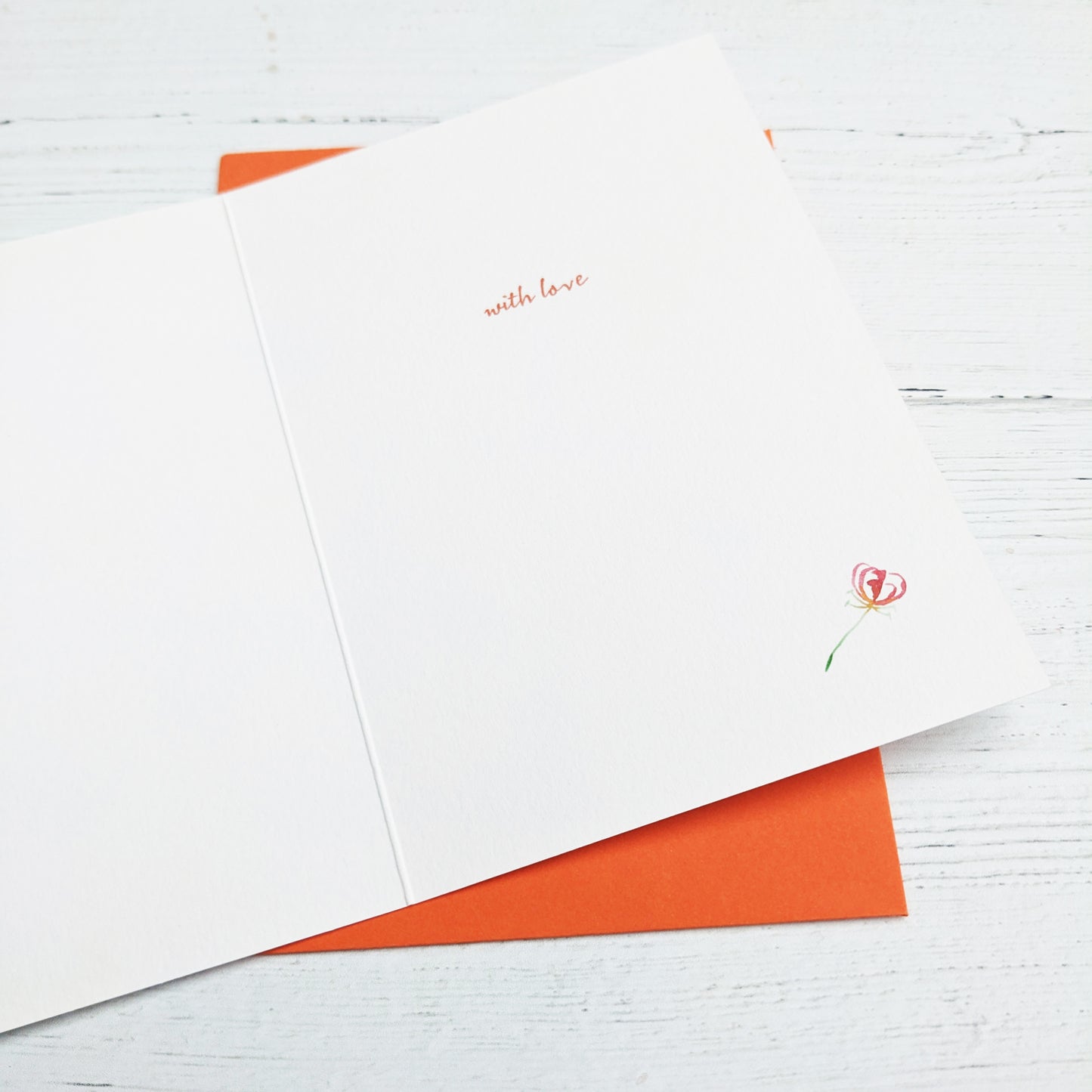 Greetings card - Flame Lily - Happy Birthday