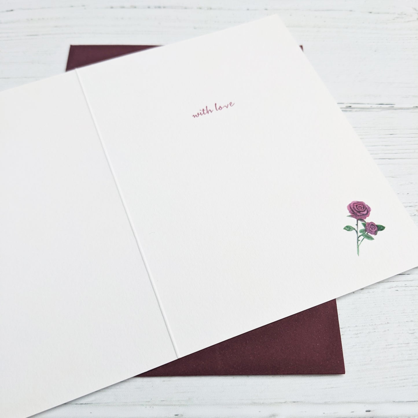 Greetings card - Rose - Happy Birthday