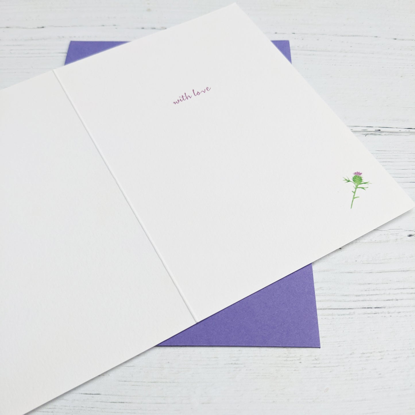 Greetings card - Thistle - Happy Birthday