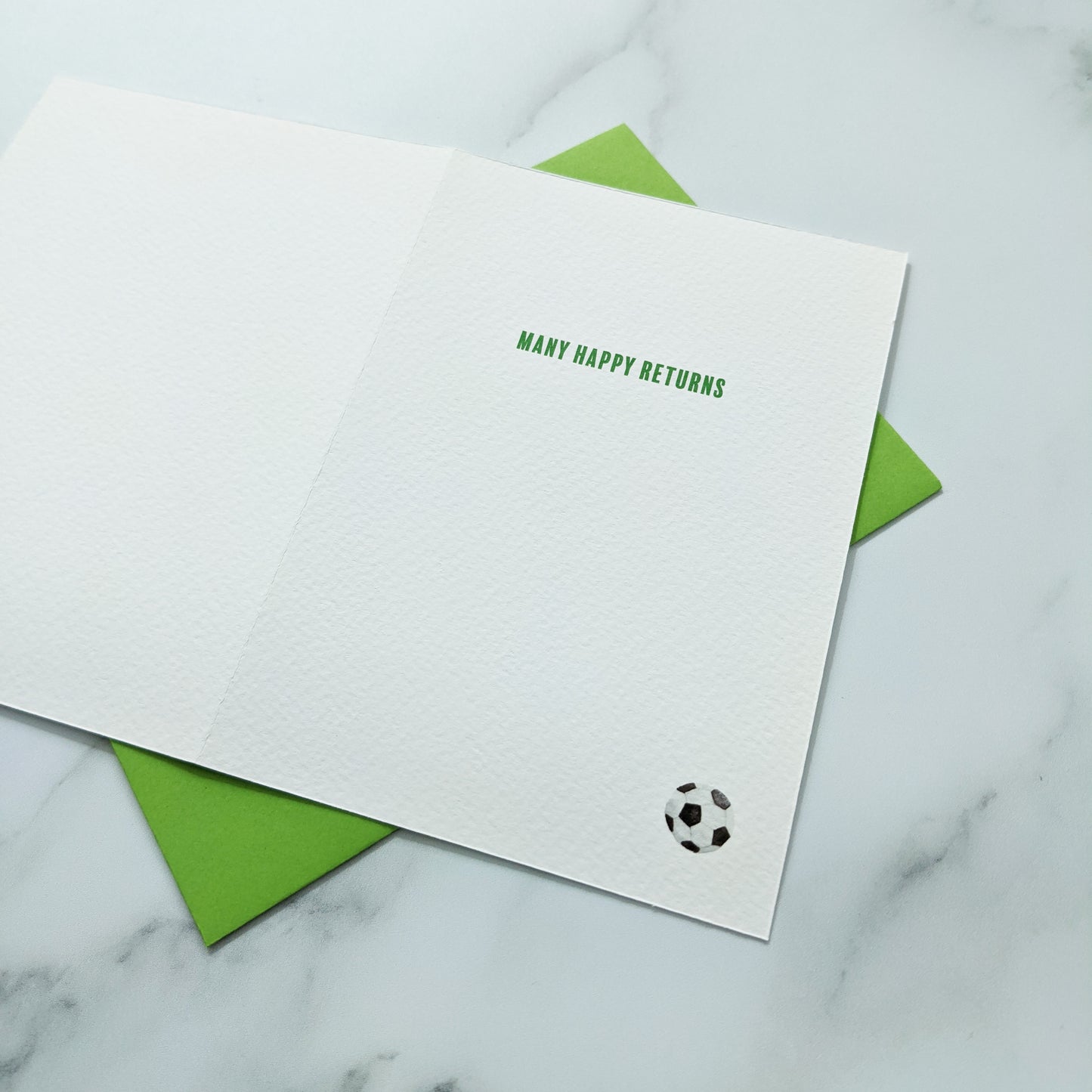 Greetings card - Football - Happy Birthday