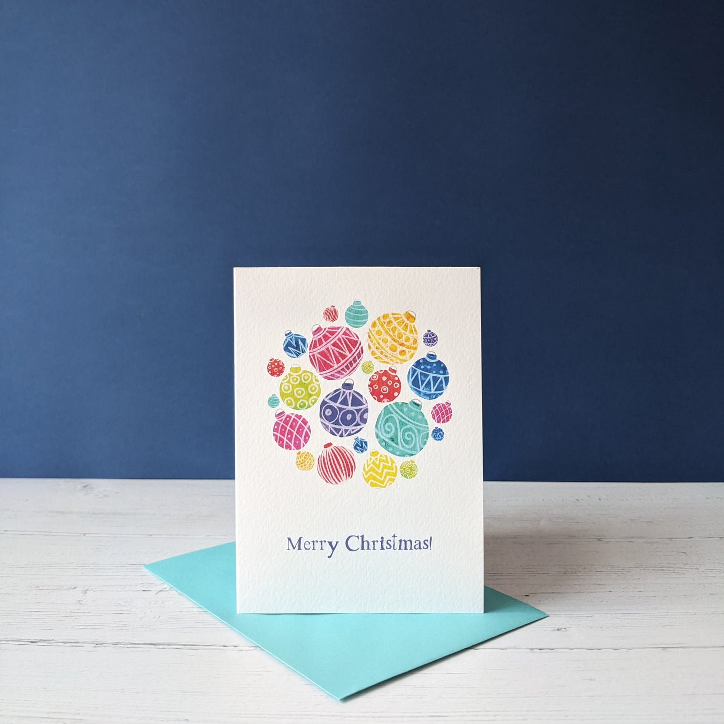 Christmas card - Christmas Baubles
