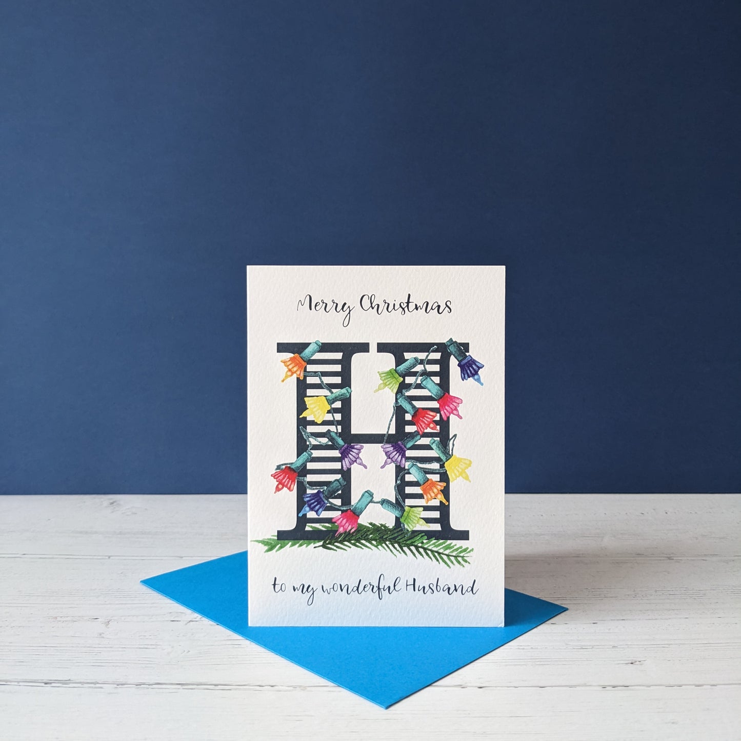 Christmas card - Relative - Wonderful Husband