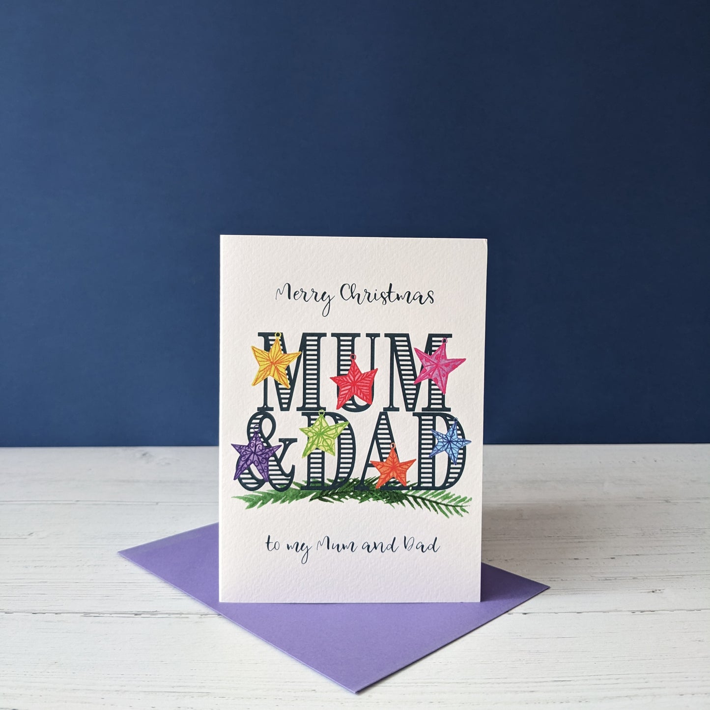 Christmas card - Relative - Mum & Dad