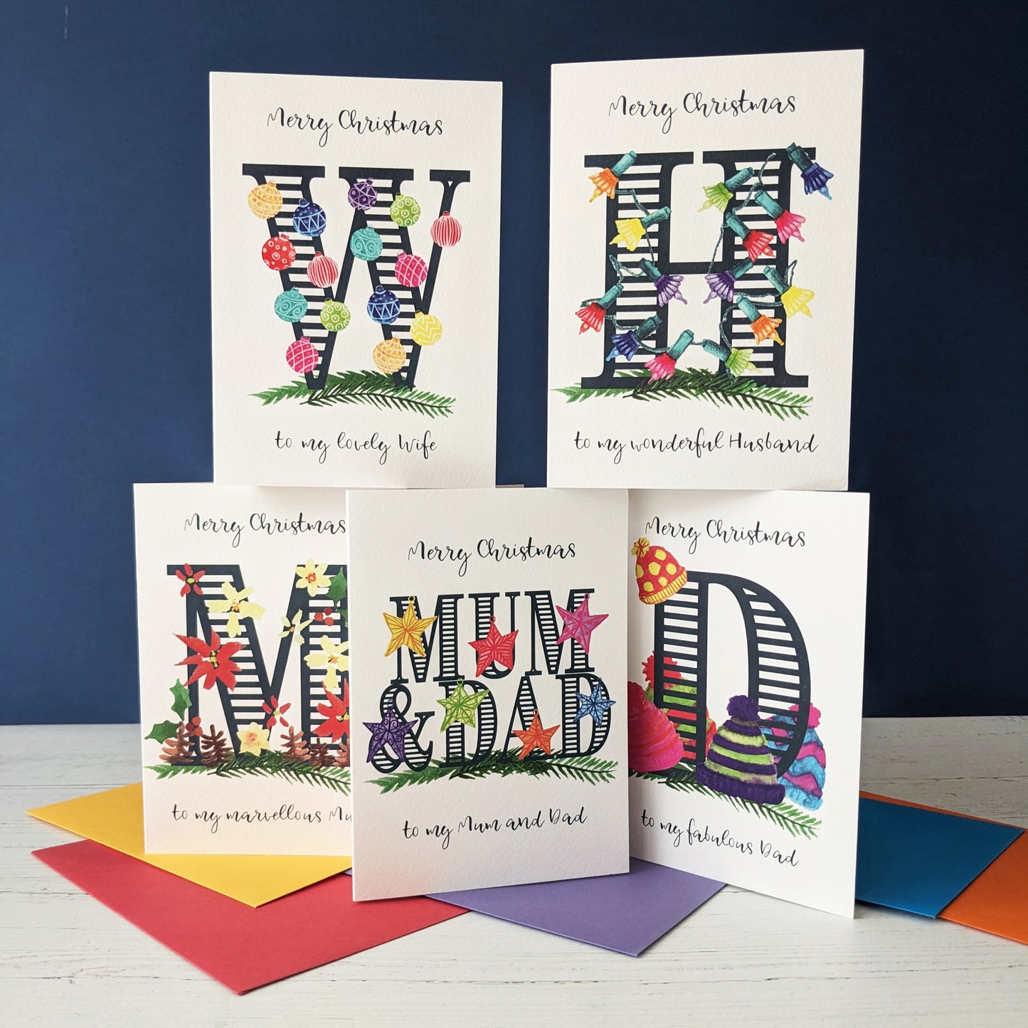 Christmas card - Relative - Mum & Dad