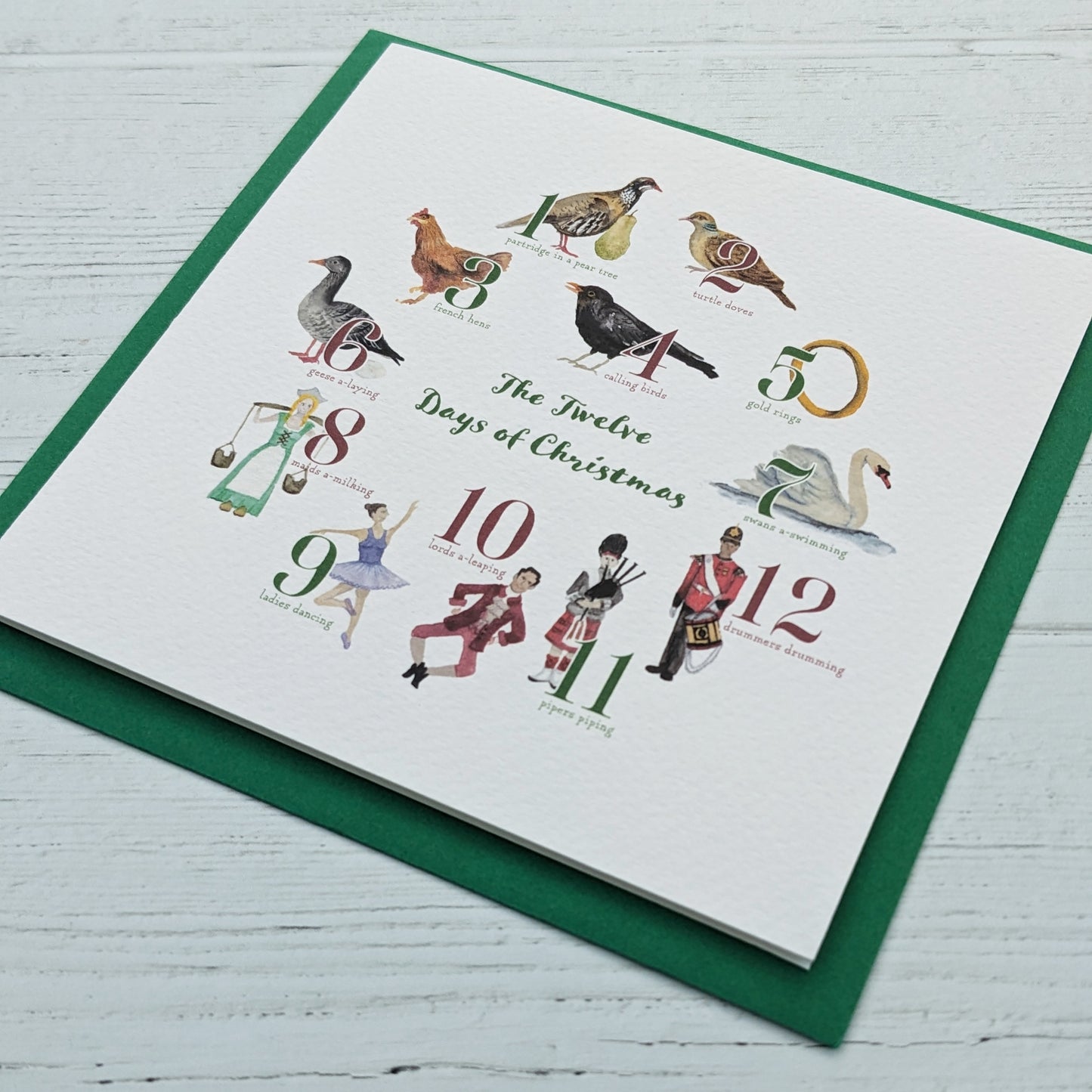 Christmas Card Bundle - 12 Days of Christmas - Pack of 3