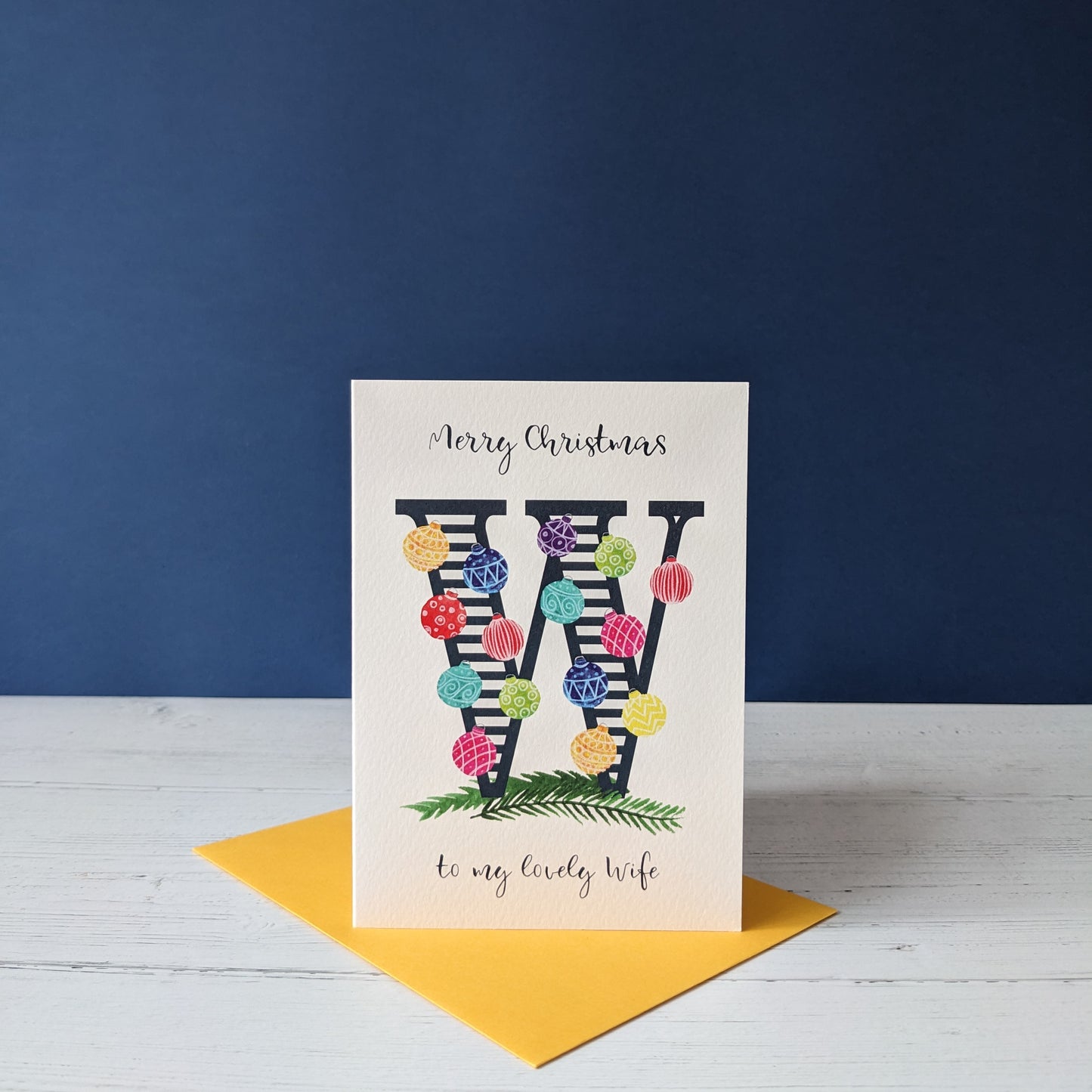 Christmas card - Relative - Lovely Wife