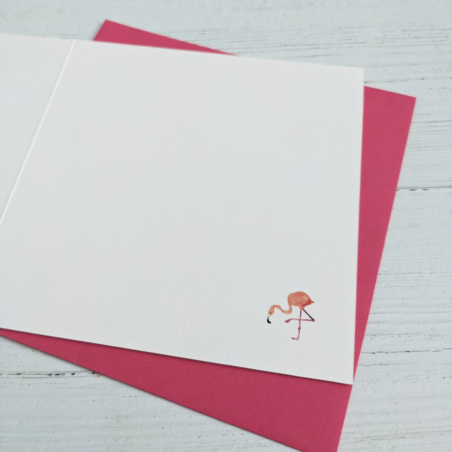 Personalised Greetings Card - Fancy Flamingos