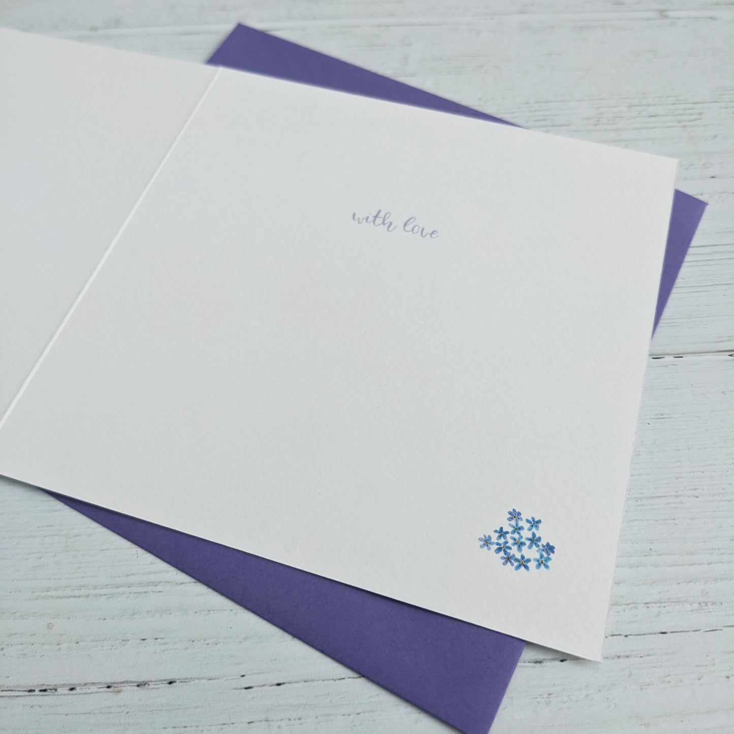 Square Greetings Card - Flowers of Britain - Mum