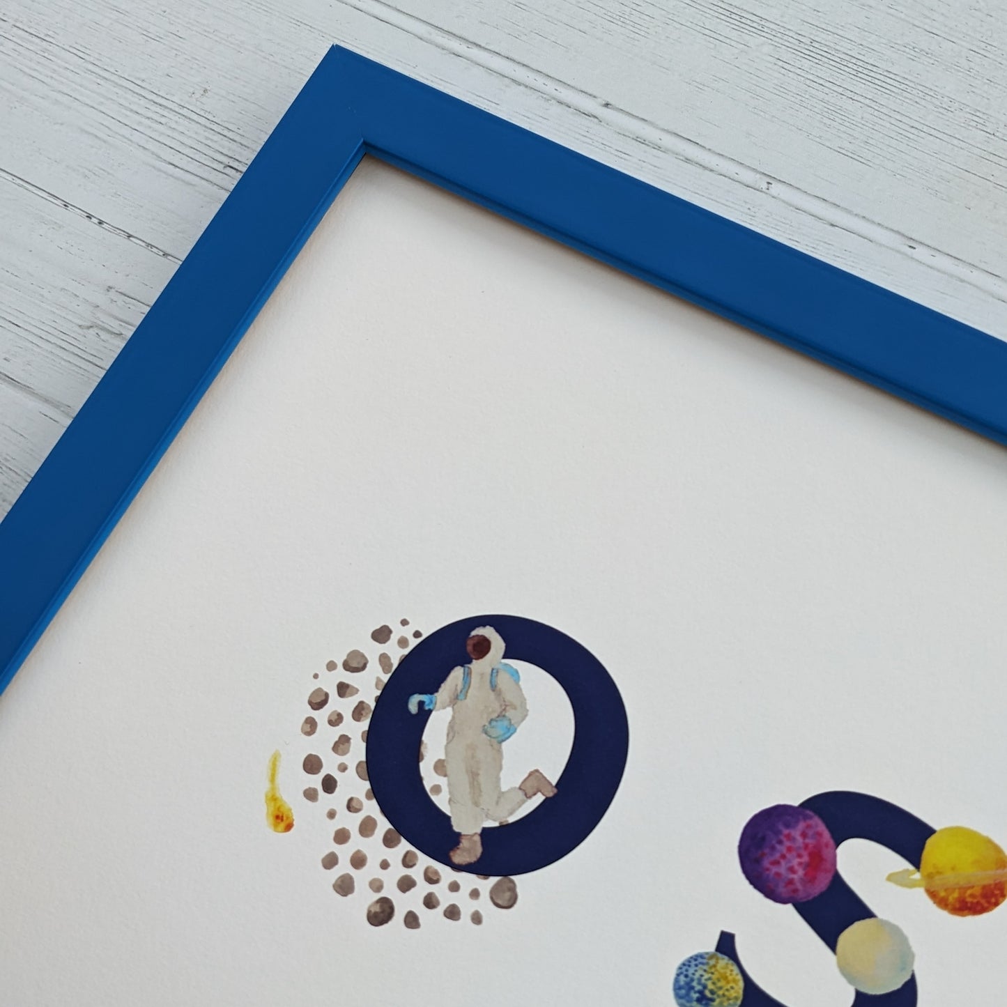 Frame - Coloured - 50x23cm - Bright blue
