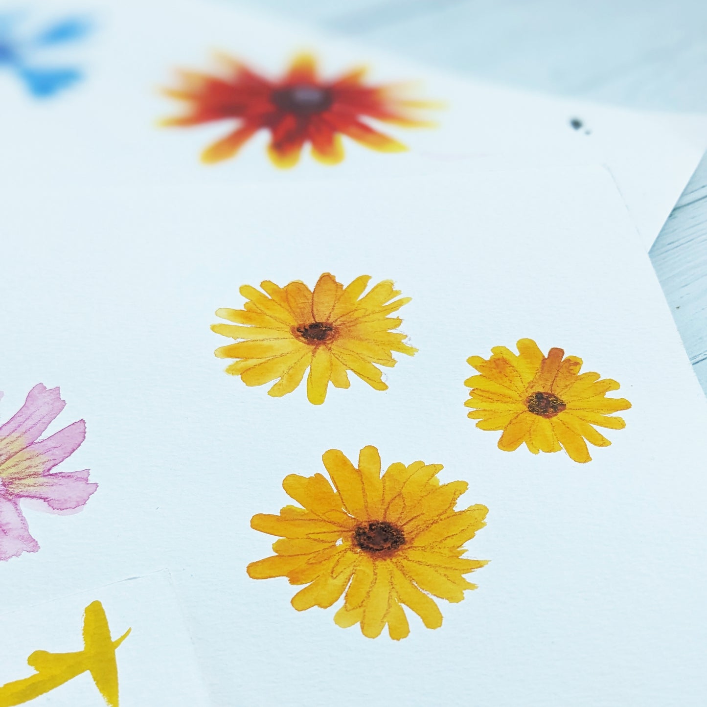 Personalised Summer Floral Wreath Greetings Card