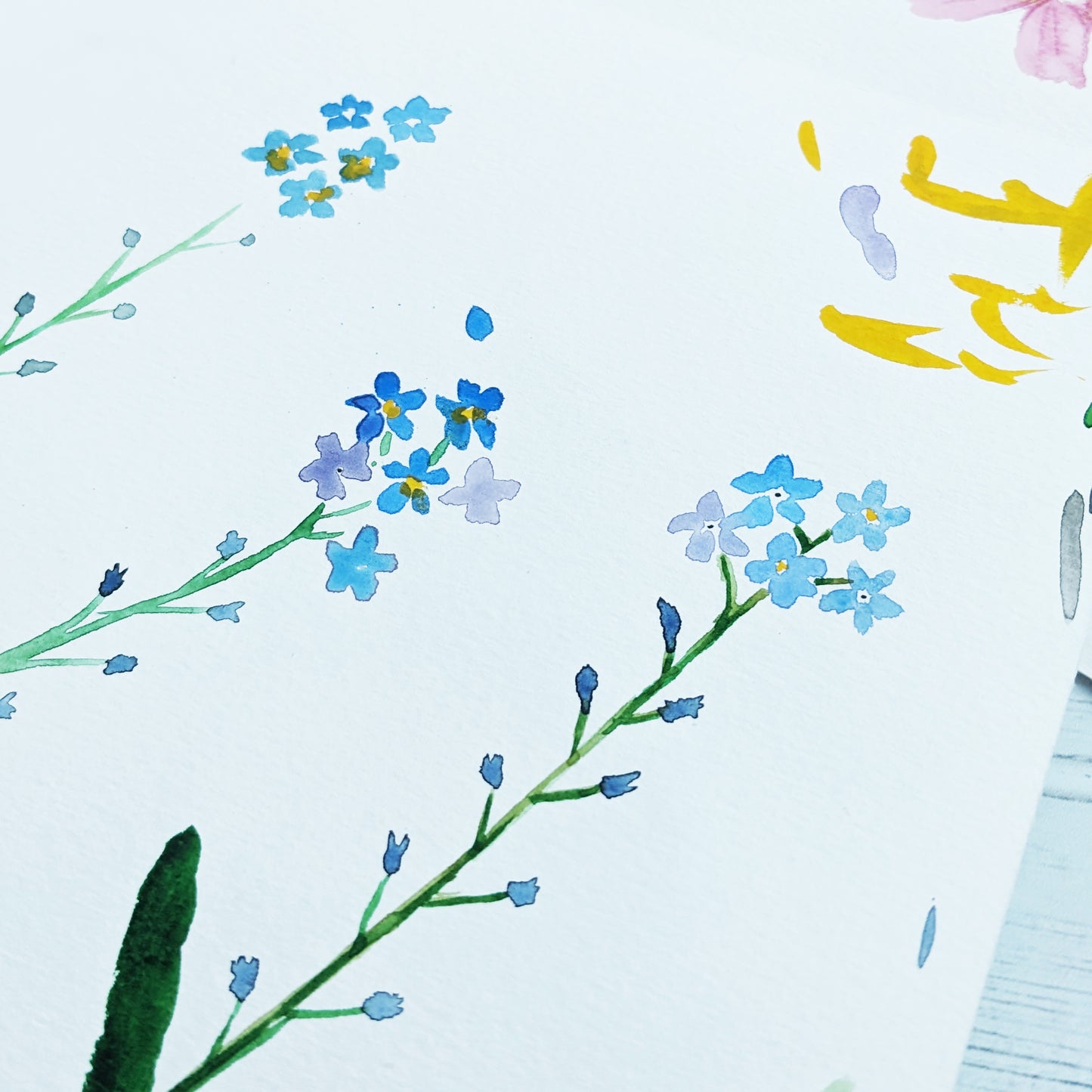 Personalised Summer Floral Wreath Greetings Card