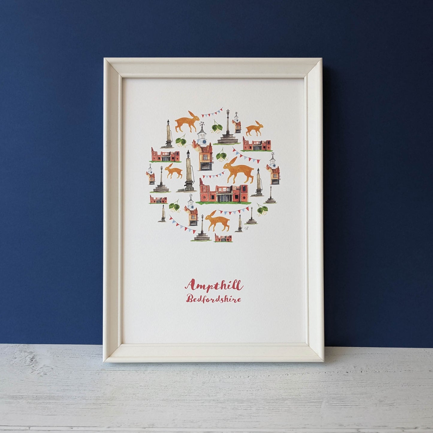 Watercolour Art Print - A Local Collection - Ampthill