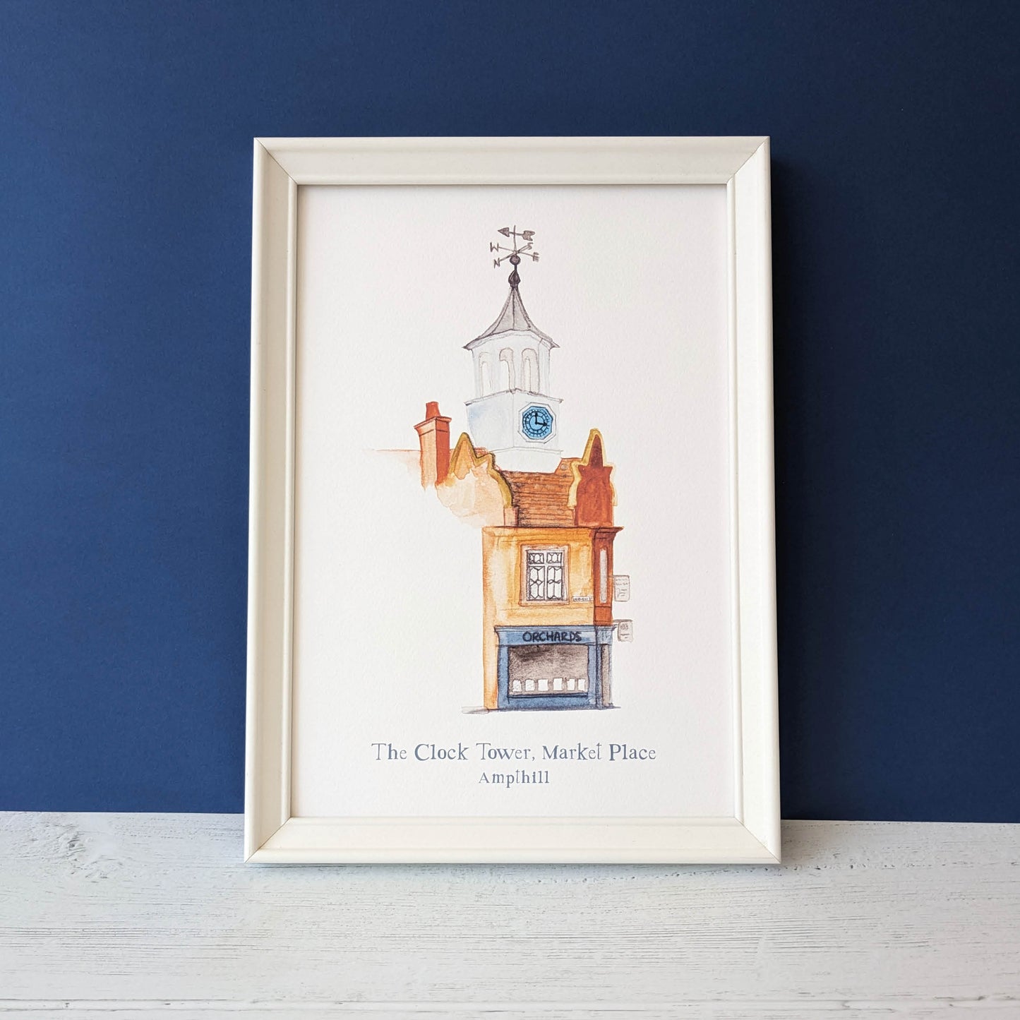 Watercolour Art Print - A Local Collection - The Clock Tower, Ampthill