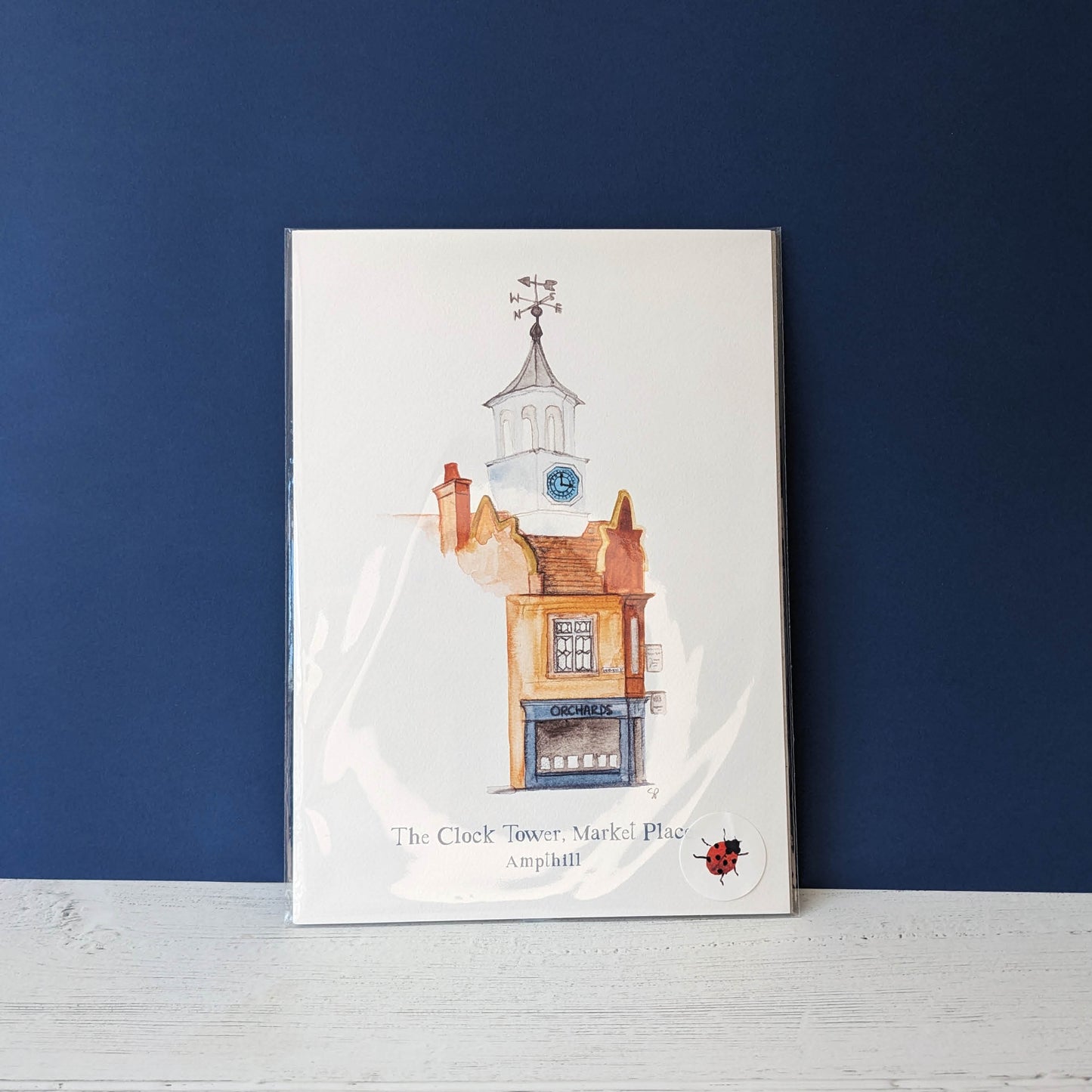 Watercolour Art Print - A Local Collection - The Clock Tower, Ampthill