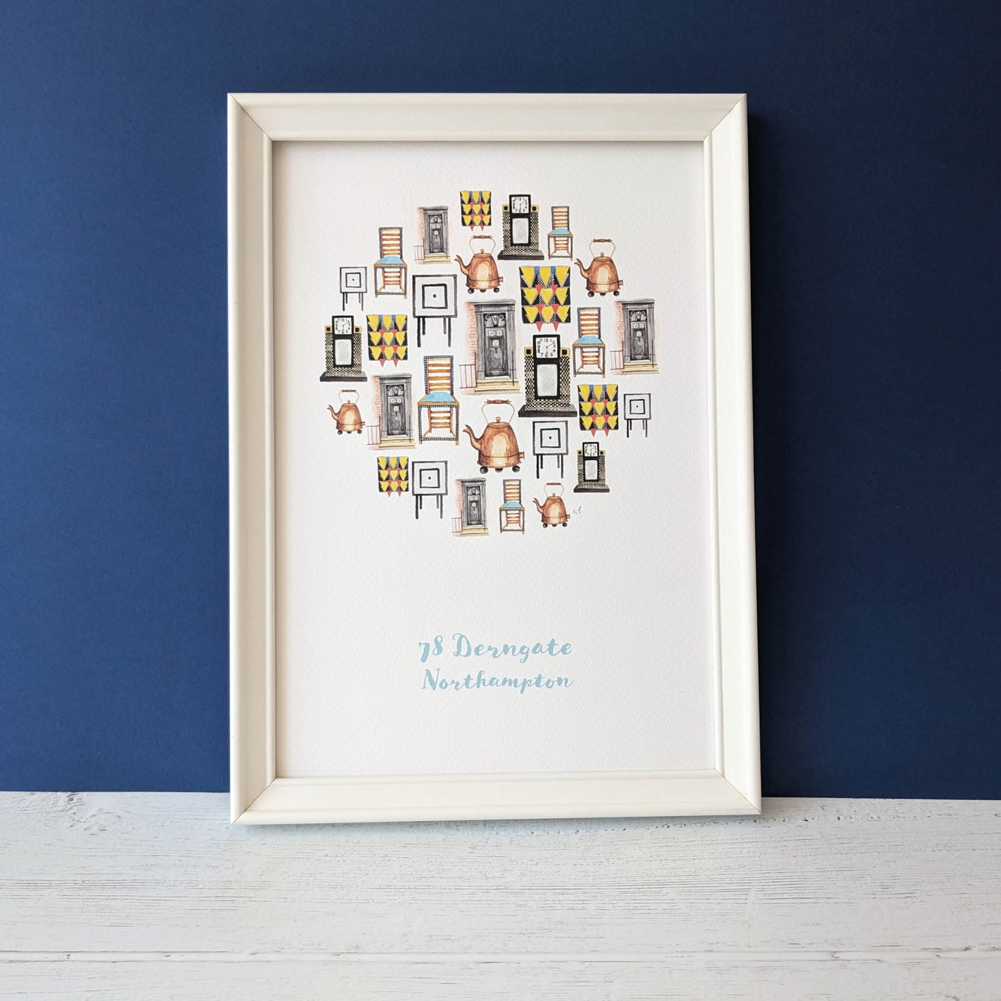 Local Watercolour Print - 78 Derngate, Northampton