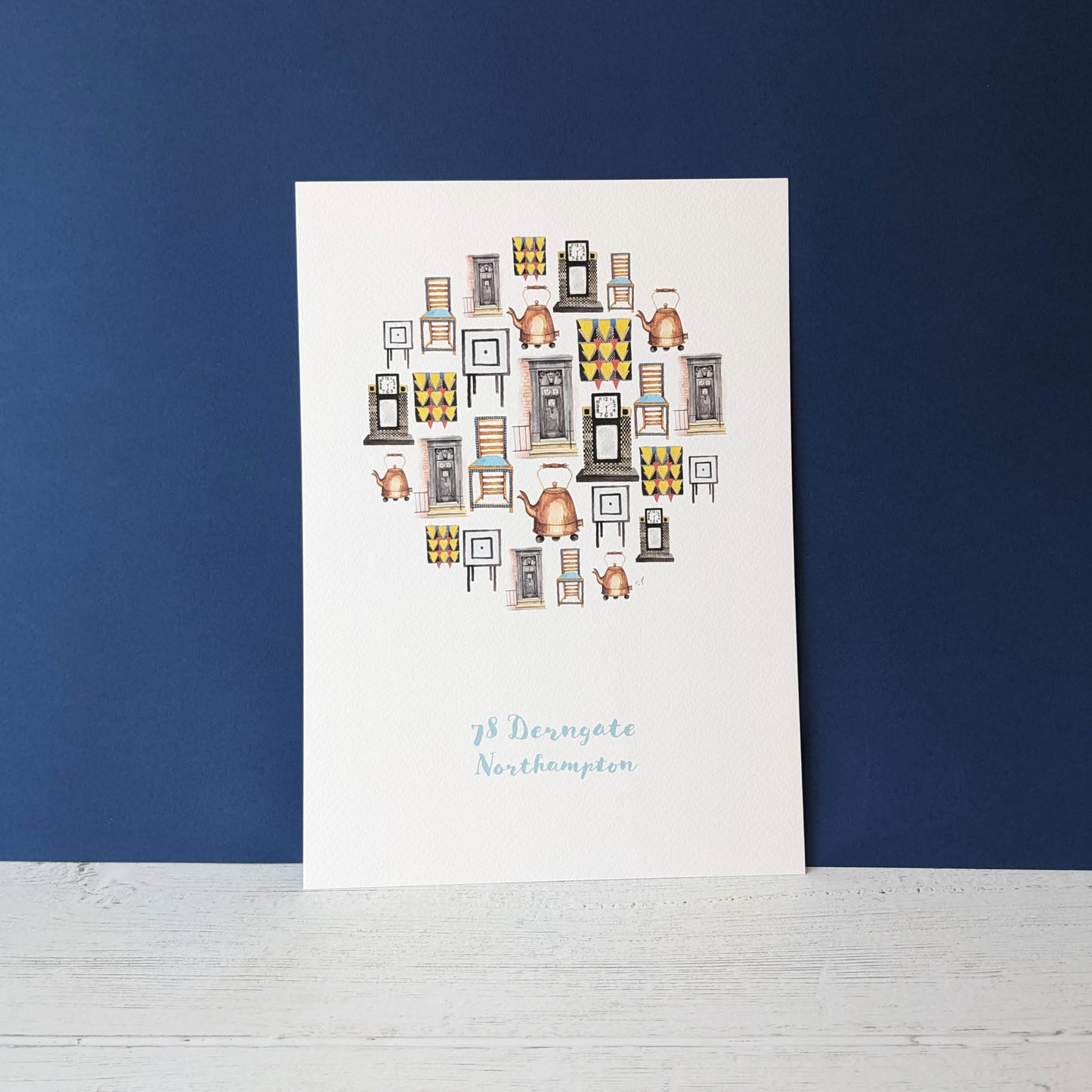 Local Watercolour Print - 78 Derngate, Northampton