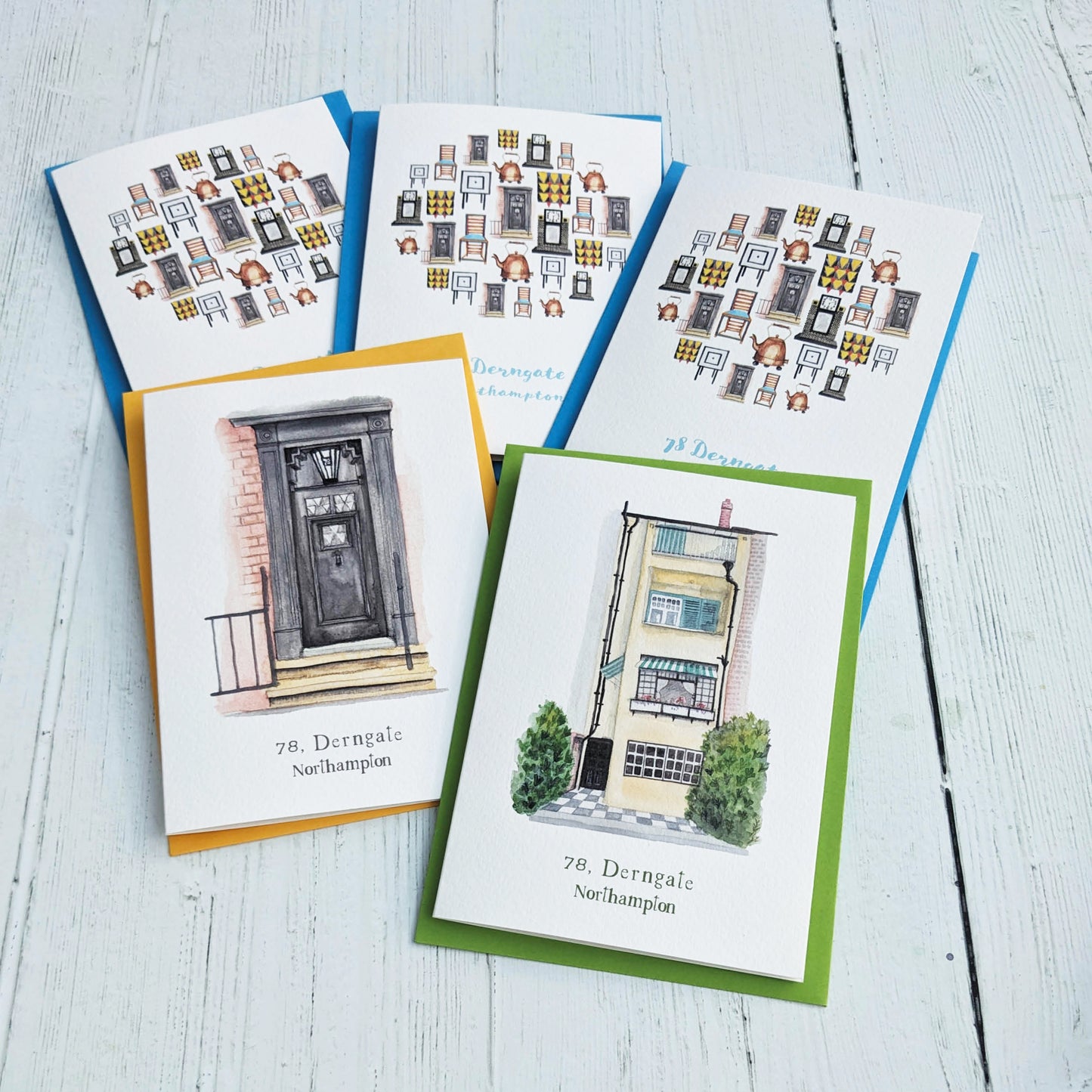Greetings card - A Local Collection - 78 Derngate - Mixed Pack of 5