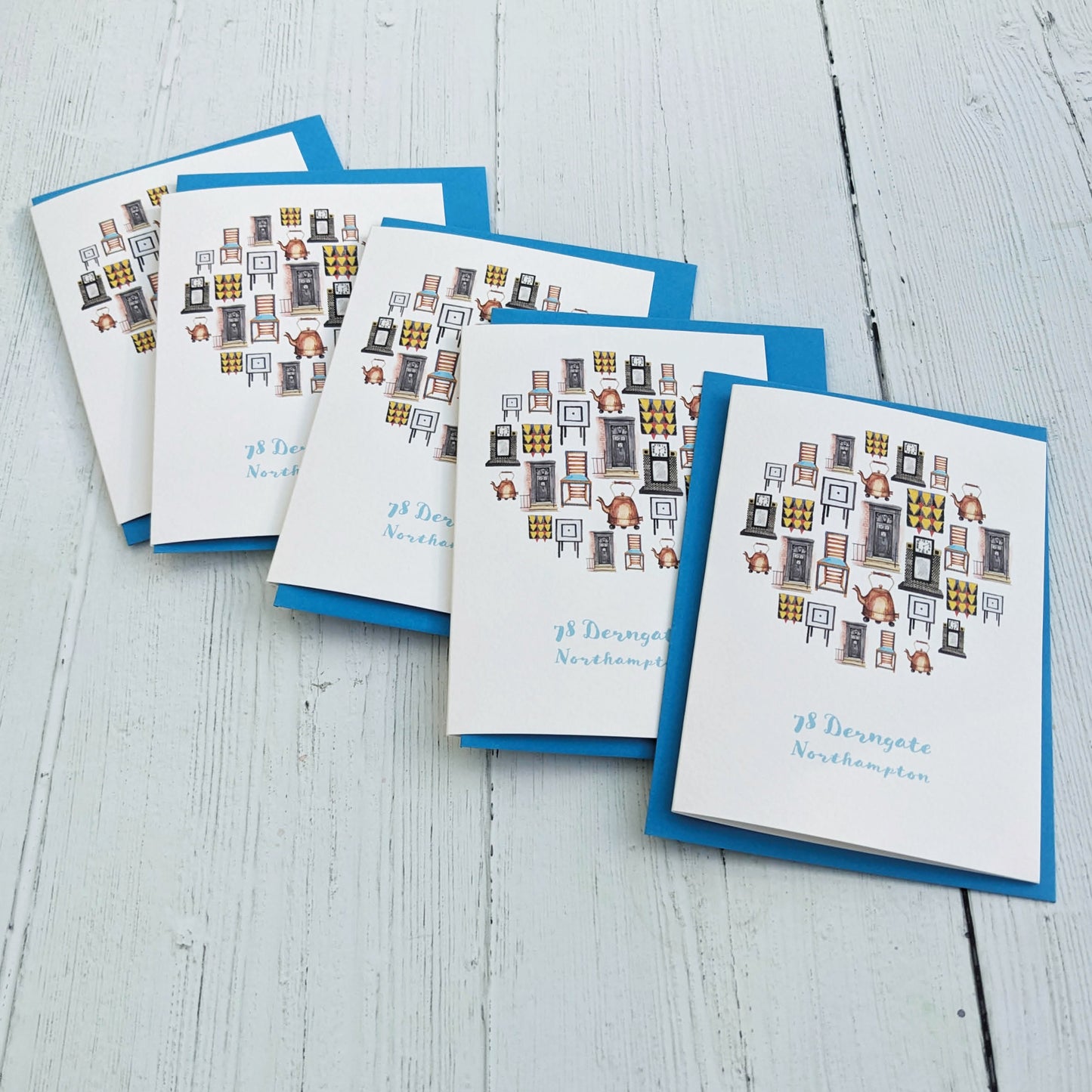 Greetings card - A Local Collection - 78 Derngate - Pack of 5