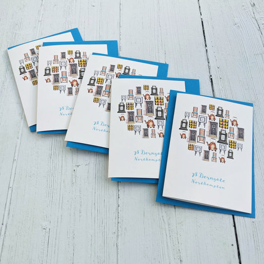 Greetings card - A Local Collection - 78 Derngate - Pack of 5