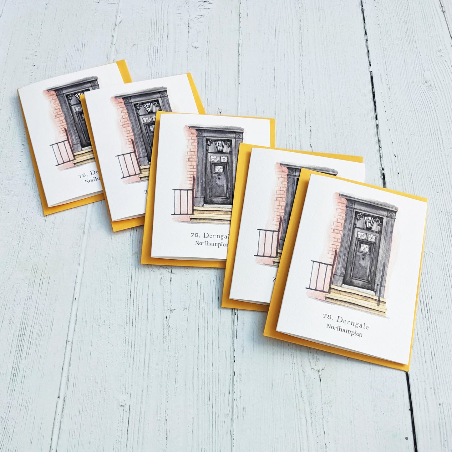Greetings card - A Local Collection - 78 Derngate Front Door - Pack of 5