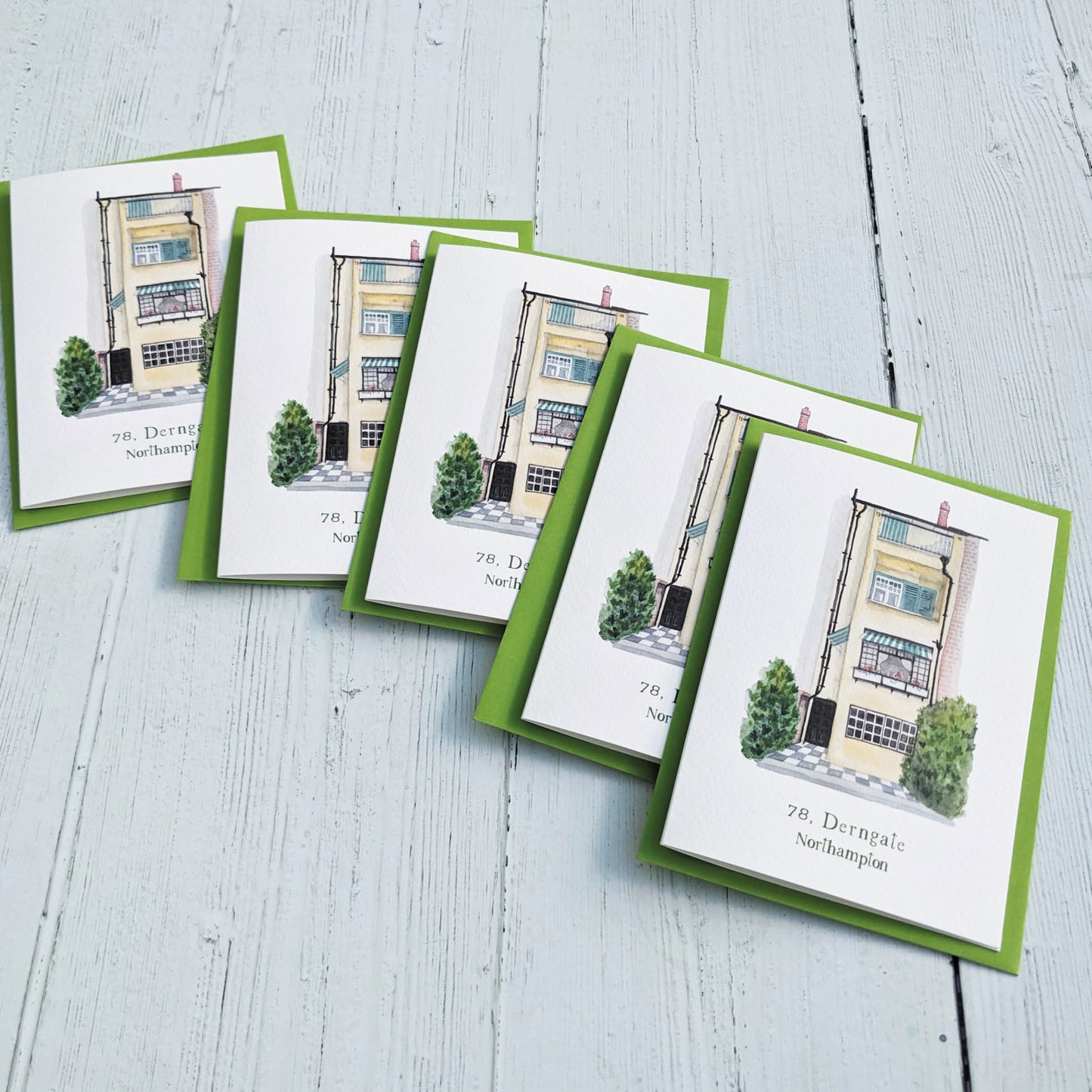 Greetings card - A Local Collection - 78 Derngate Garden - Pack of 5
