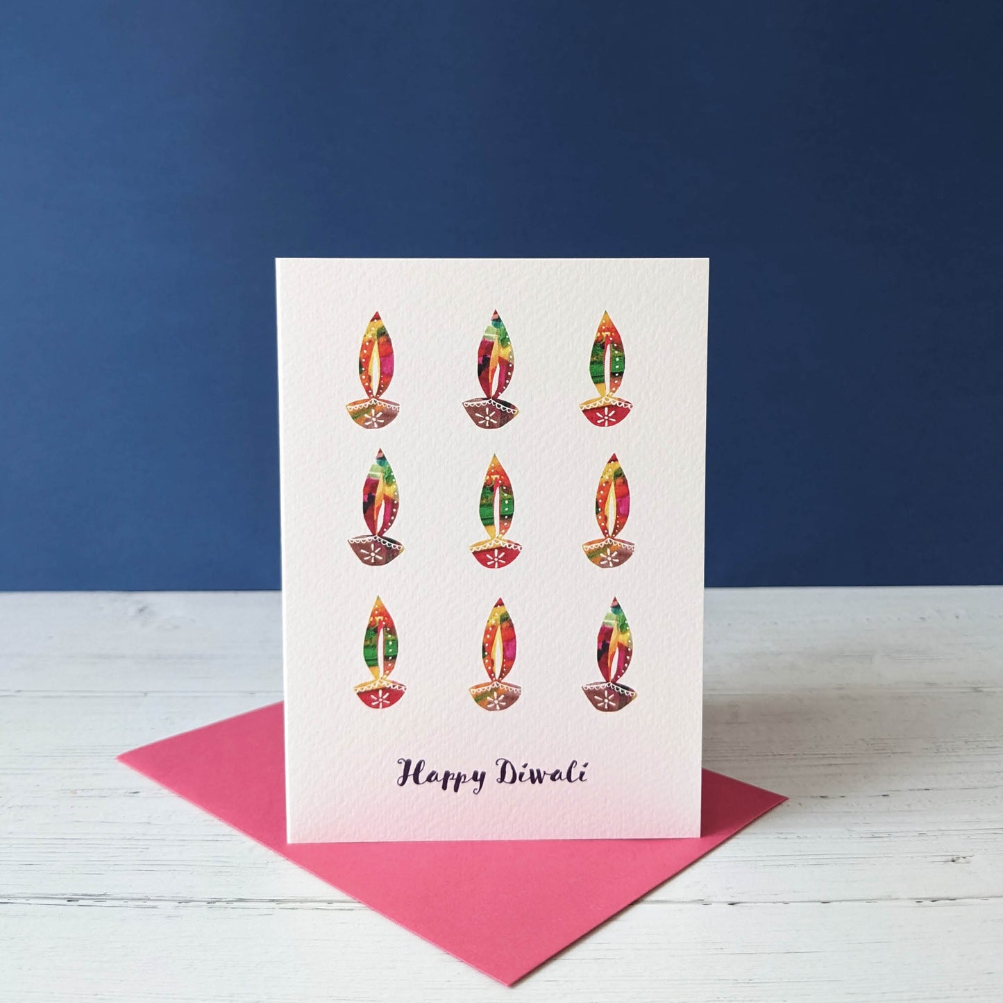 Greetings card - Diwali - Happy Diwali Nine Dhiyas