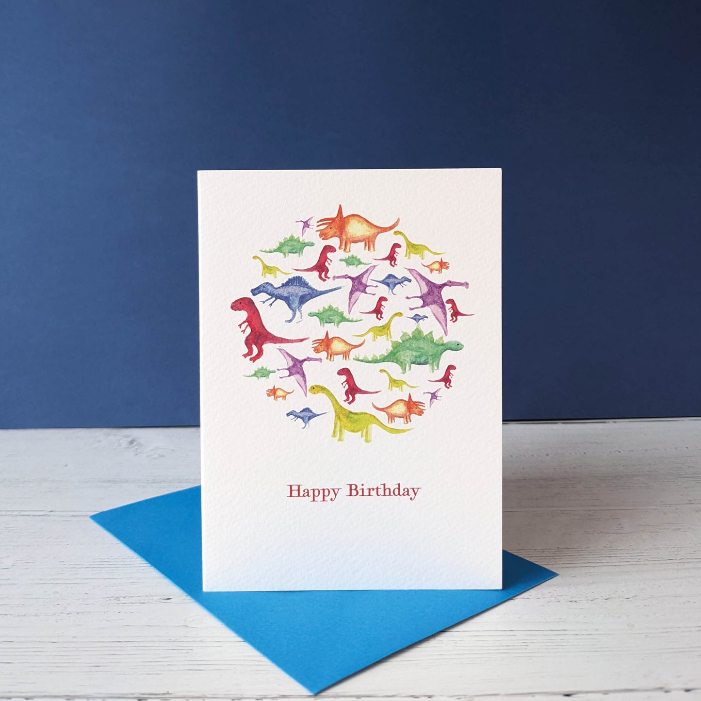 Greetings card - Dazzling Dinosaurs - Happy Birthday