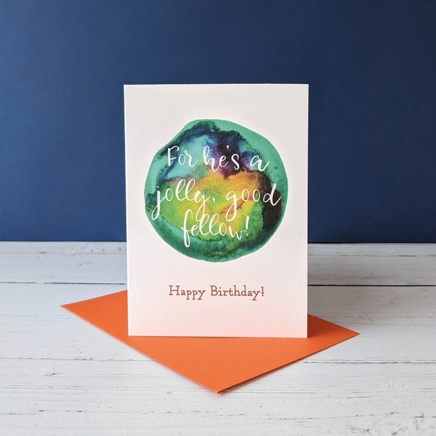 Greetings card - Jolly Good Fellow - Happy Birthday