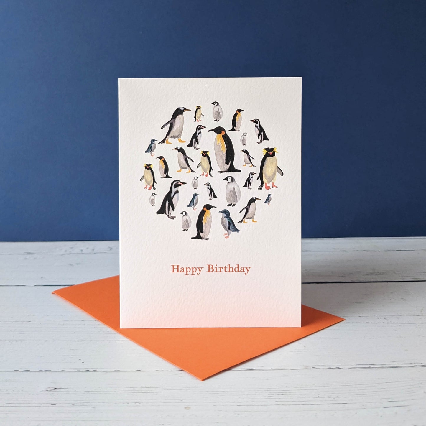 Greetings card - Penguins of the World - Happy Birthday