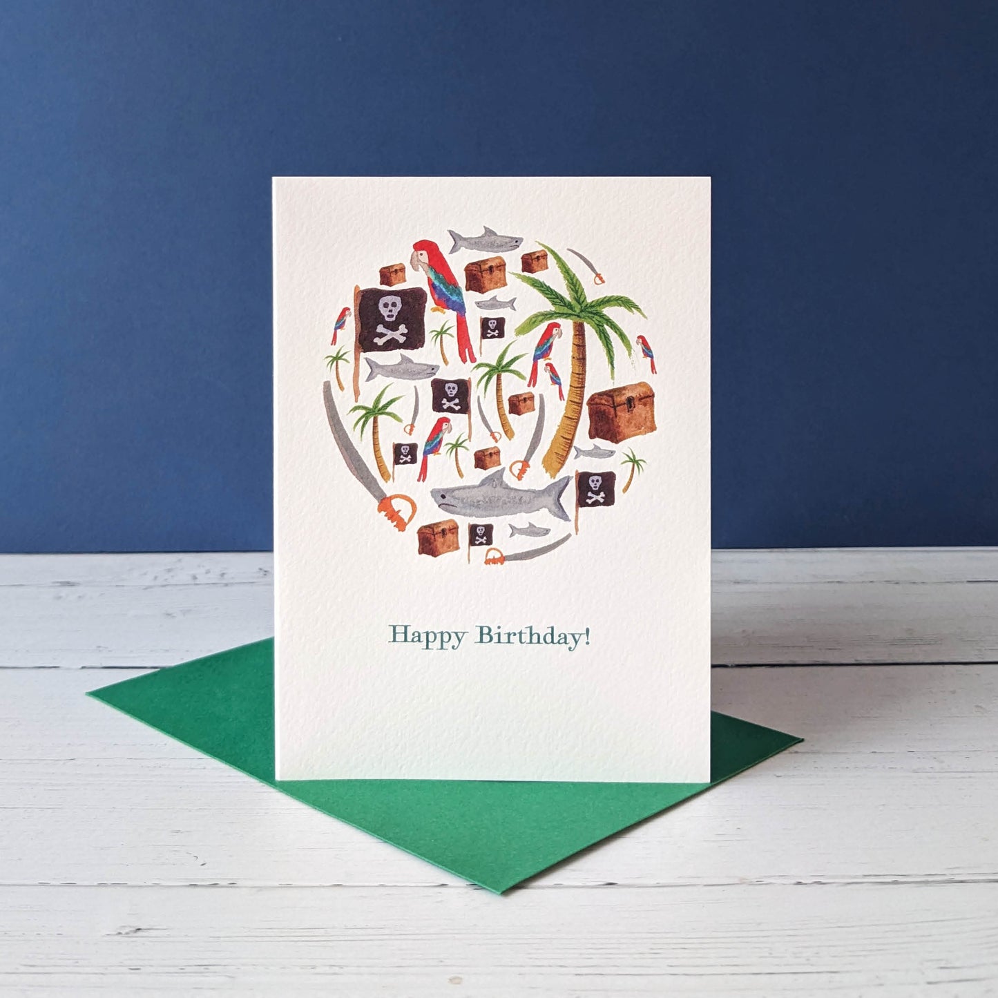 Greetings card - Pirates - Happy Birthday