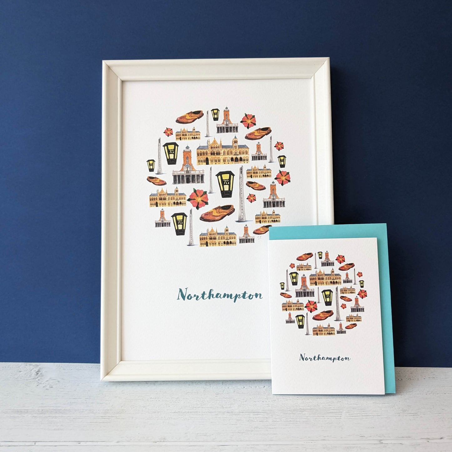 Greetings card - A Local Collection - Northampton Pack of 5