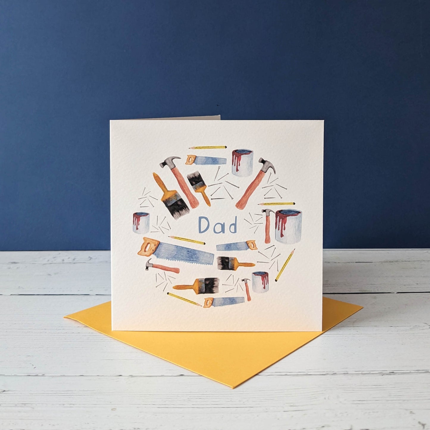 Square Greetings Card - DIY - Dad