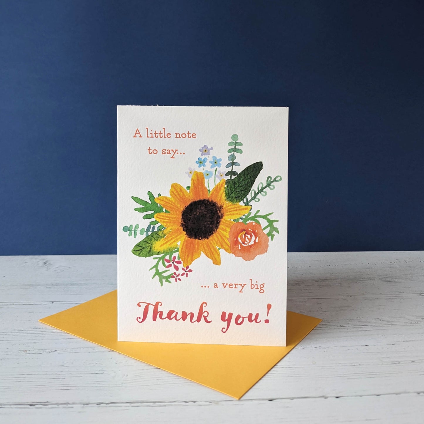 Greetings card - Thank You- Little note