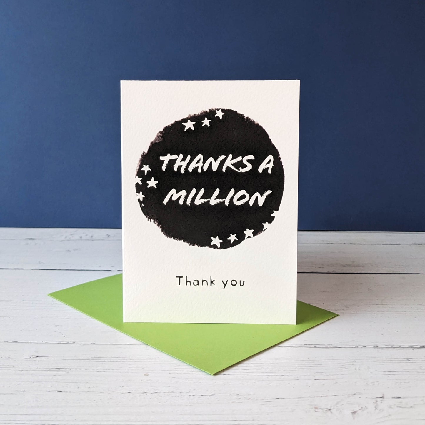 Greetings card - Thank You - Thanks a Million