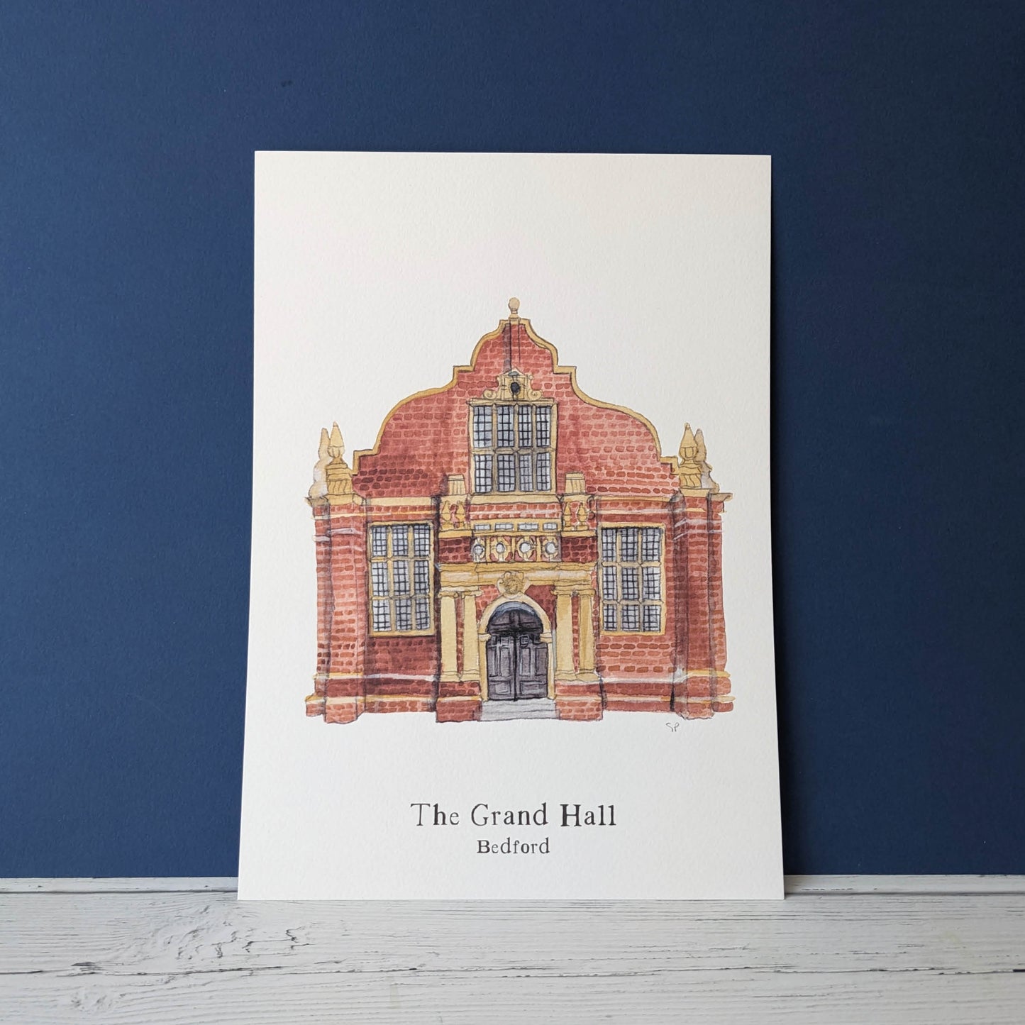 Watercolour Art Print - A Local Collection - The Grand Hall, Bedford