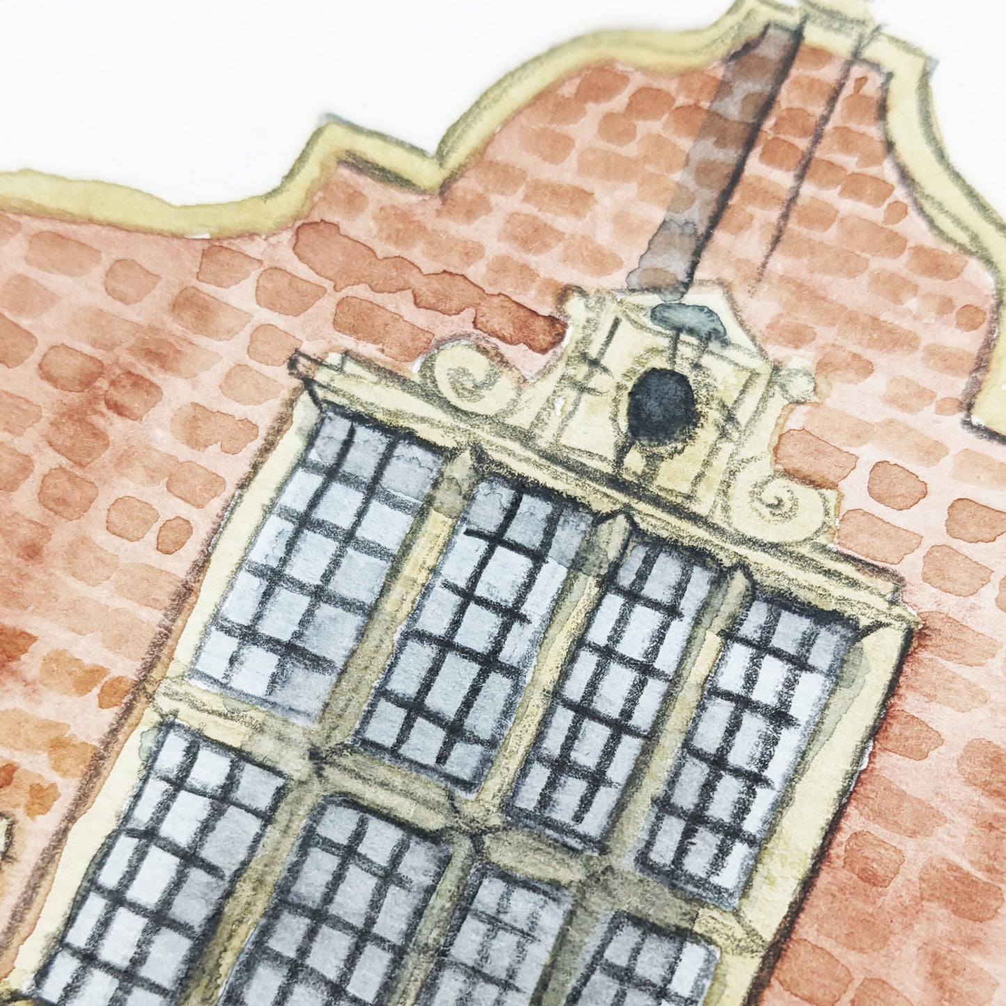 Watercolour Art Print - A Local Collection - The Grand Hall, Bedford