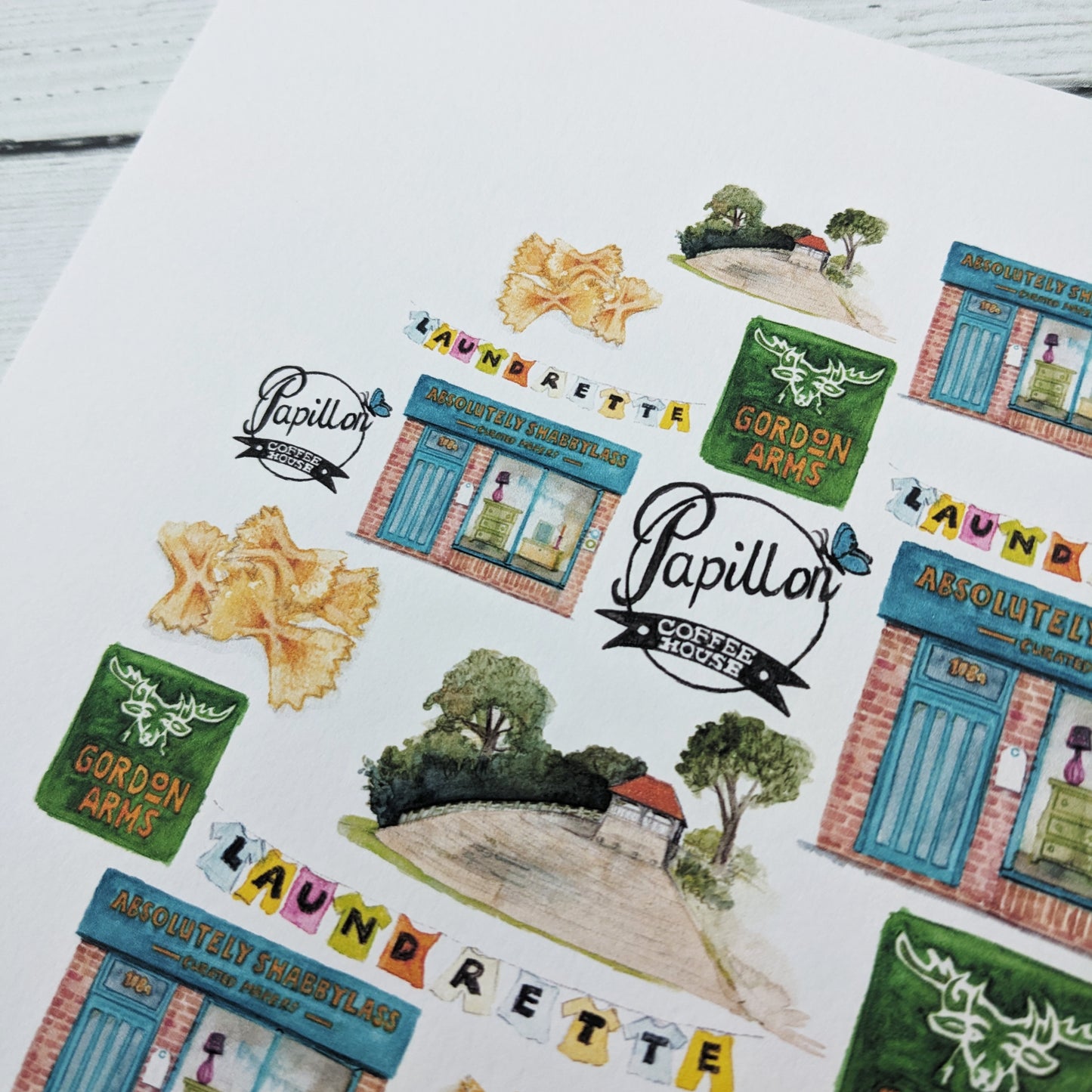 Greetings card - A Local Collection - Castle Road, Bedford