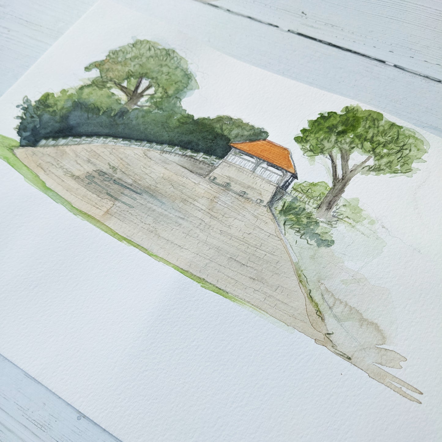 Greetings card - A Local Collection - Castle Road, Bedford