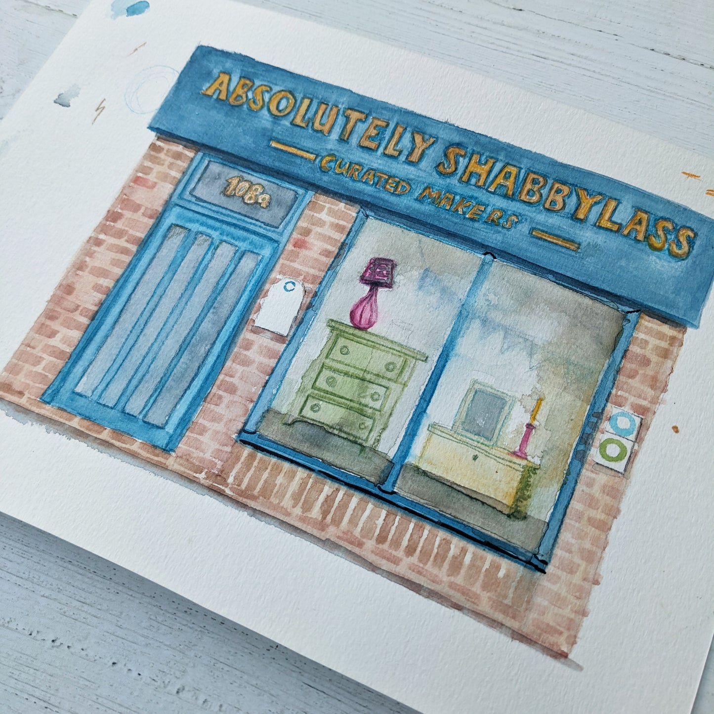 Greetings card - A Local Collection - Castle Road, Bedford